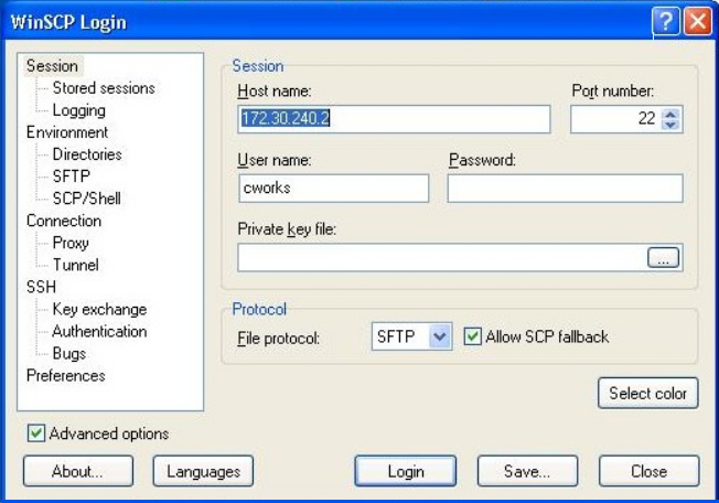 3COM connection details
