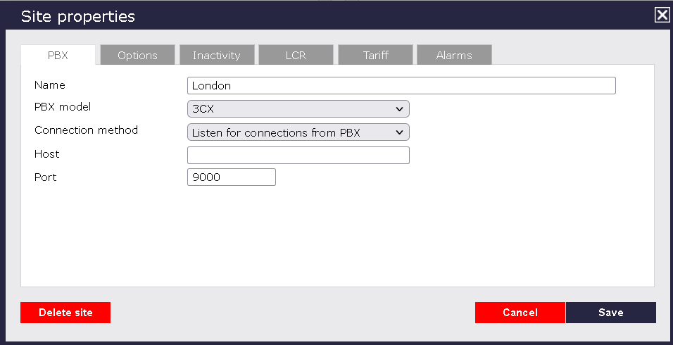 3CX tim config