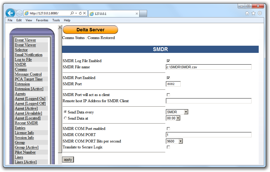 Delta server
