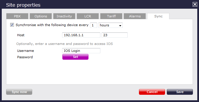 Sync object TIM