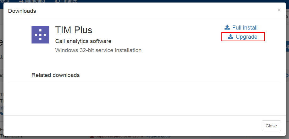 tim plus upgrade package download